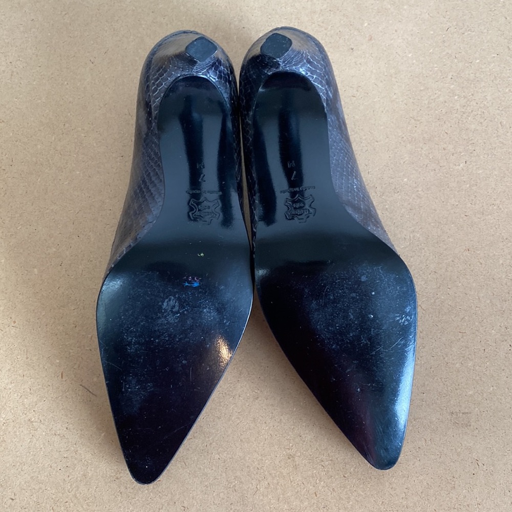 Sesto Meucci Made in Spain Gray Heels. Size 7 - Picture 7 of 9